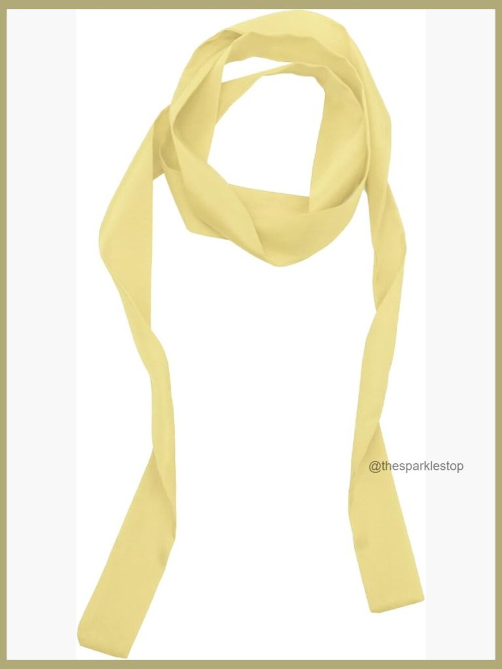 Satin Polyester Skinny Neck Scarf Tie Versatile Solid Ribbon Womens Tie
